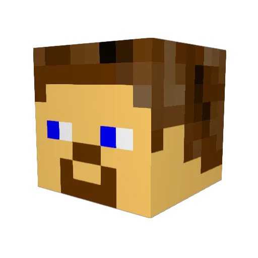 ColinLucian Minecraft avatar head, 3D render