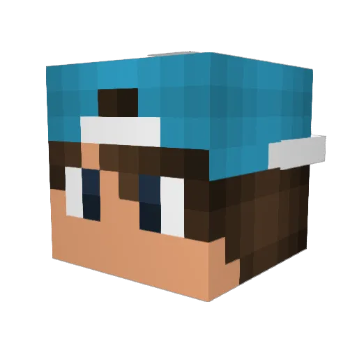 ColinMan14 Minecraft avatar head, 3D render