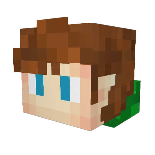 ColinOtten Minecraft avatar head, 3D render