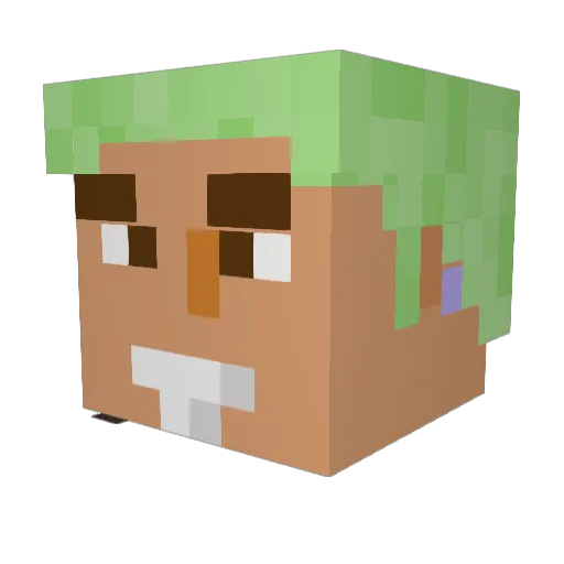 Colin_07 Minecraft avatar head, 3D render