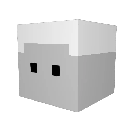 Colin_Alt Minecraft avatar head, 3D render