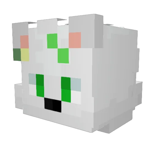 Colin_In_Green Minecraft avatar head, 3D render