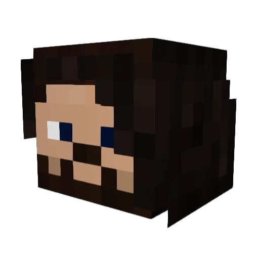 Colinology Minecraft avatar head, 3D render