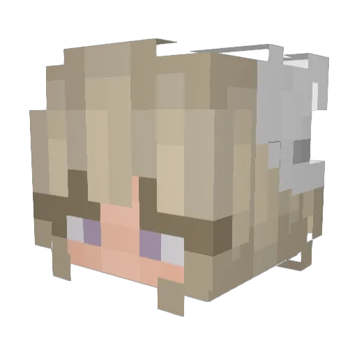 Colisto88 Minecraft avatar head, 3D render