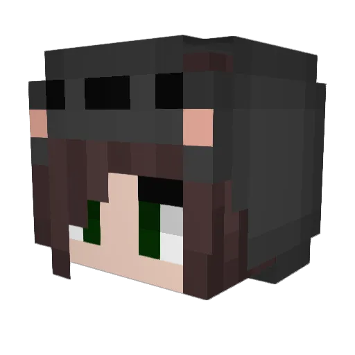 Collare Minecraft avatar head, 3D render