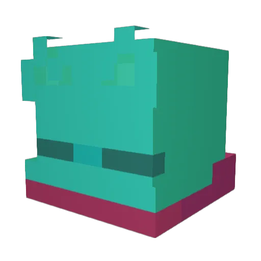 CollectiveSplonk Minecraft avatar head, 3D render