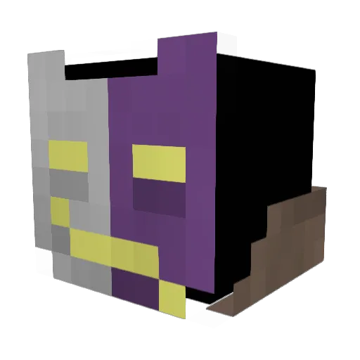 Collectivity Minecraft avatar head, 3D render