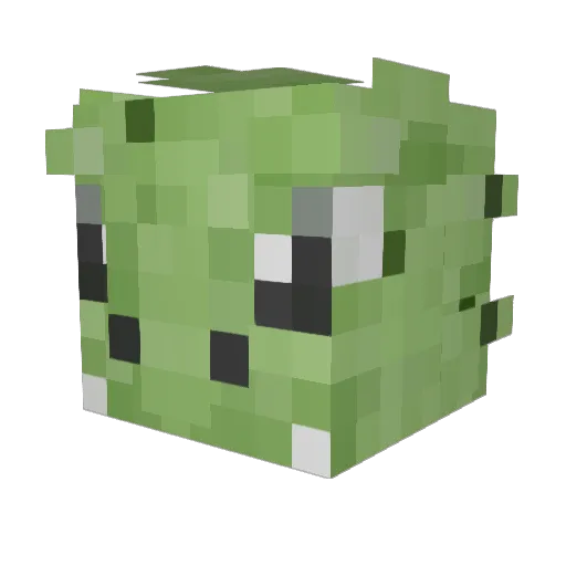 Collette_ Minecraft avatar head, 3D render