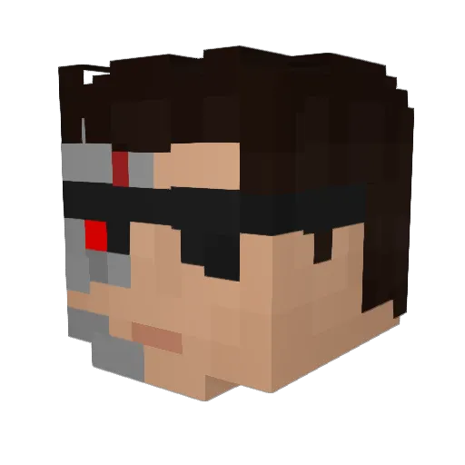 Colli91 Minecraft avatar head, 3D render
