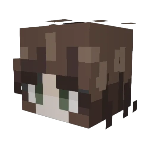 CollieKit Minecraft avatar head, 3D render
