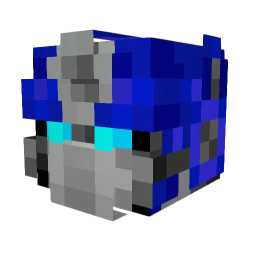 Collimate Minecraft avatar head, 3D render