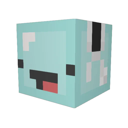 Collin45 Minecraft avatar head, 3D render