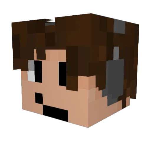 CollinWasntHere Minecraft avatar head, 3D render