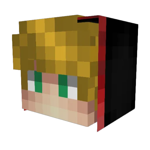 Collin_Scruffy Minecraft avatar head, 3D render