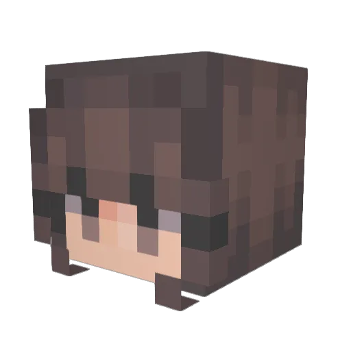 CollineLouise Minecraft avatar head, 3D render