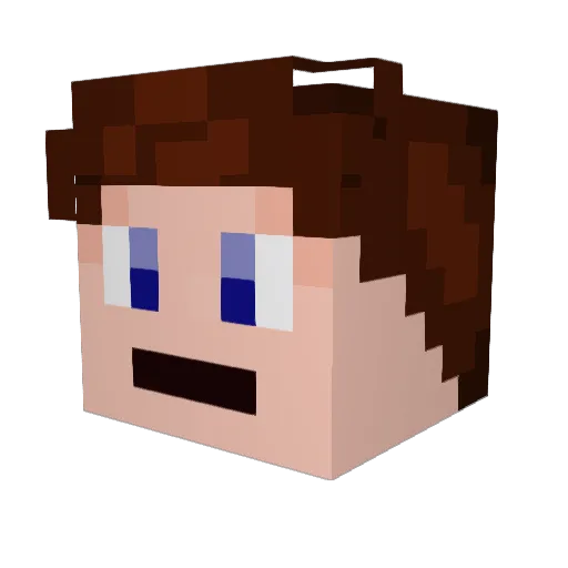 Collinore Minecraft avatar head, 3D render