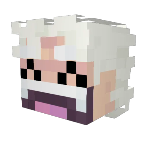 Collins_1999 Minecraft avatar head, 3D render