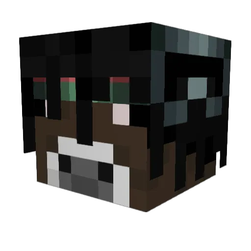 Colllin Minecraft avatar head, 3D render