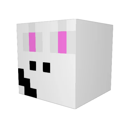 Collllon Minecraft avatar head, 3D render