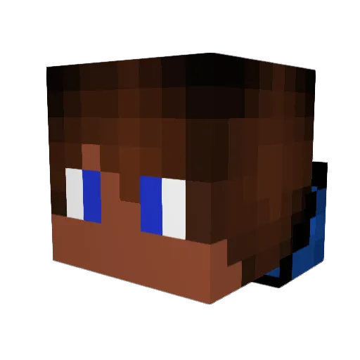 Collxction Minecraft avatar head, 3D render
