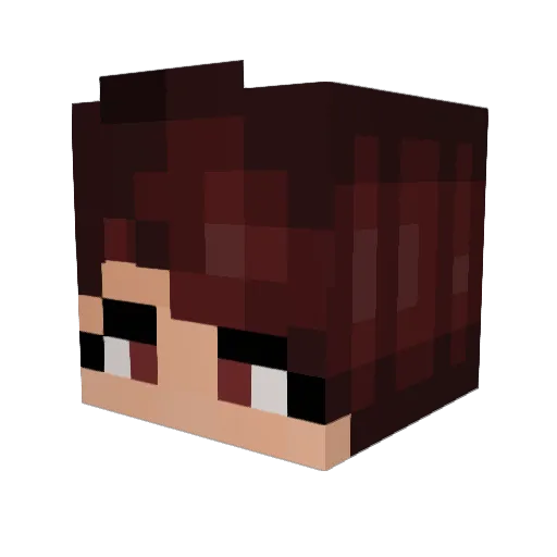 Collymog_5 Minecraft avatar head, 3D render