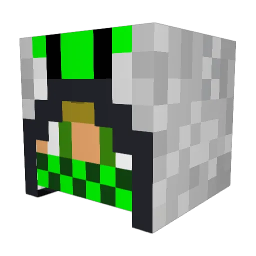 Colman228 Minecraft avatar head, 3D render