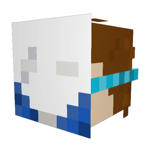 Colmoss Minecraft avatar head, 3D render