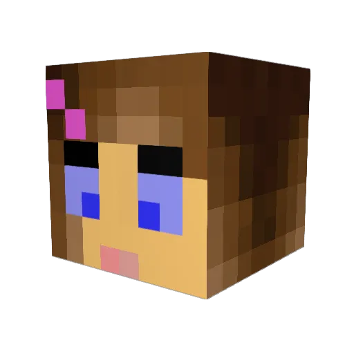 CologneBaileys Minecraft avatar head, 3D render