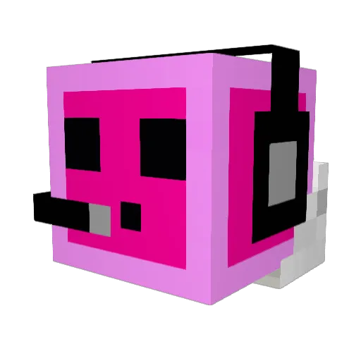 ColonalLive Minecraft avatar head, 3D render