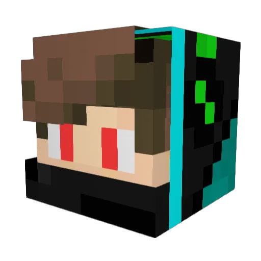 ColonelF Minecraft avatar head, 3D render