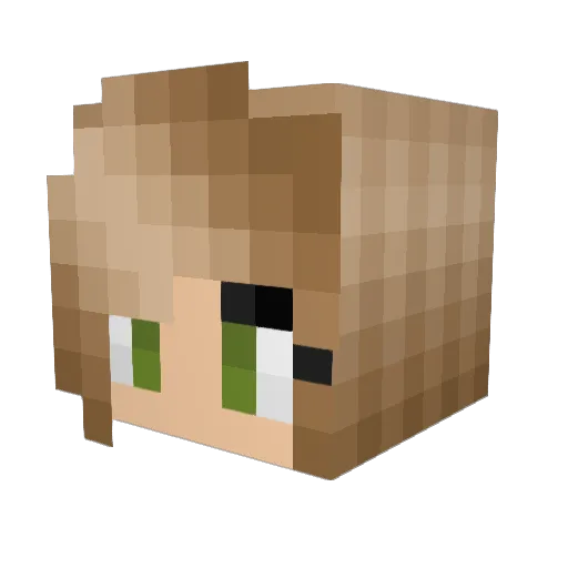 ColonelKink Minecraft avatar head, 3D render