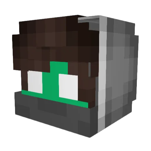 ColonelKonnor Minecraft avatar head, 3D render