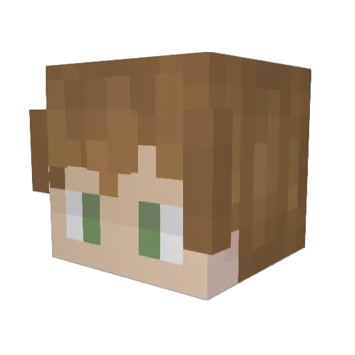 ColonelMars278 Minecraft avatar head, 3D render