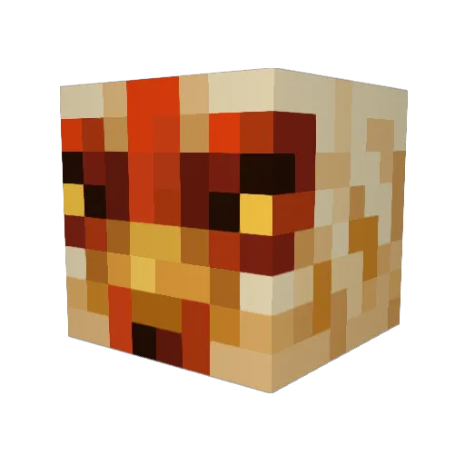 ColonelPrime Minecraft avatar head, 3D render