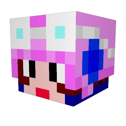 ColonelTaisa Minecraft avatar head, 3D render