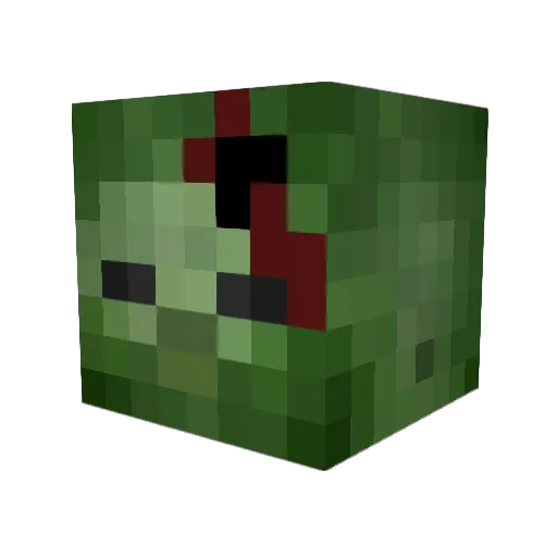 Colonel_Burt Minecraft avatar head, 3D render