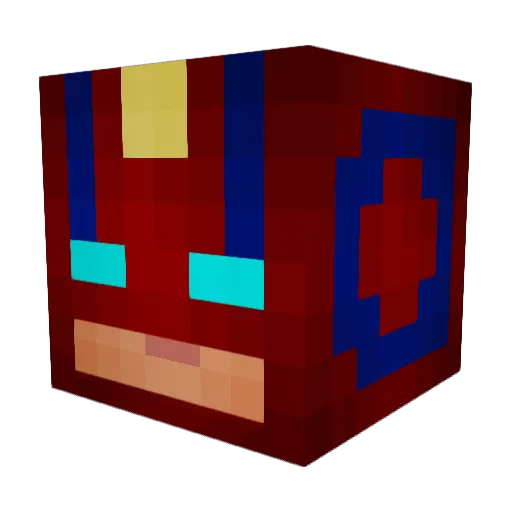 Colonel_Danvers Minecraft avatar head, 3D render