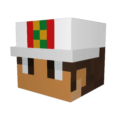Colonel_PP Minecraft avatar head, 3D render