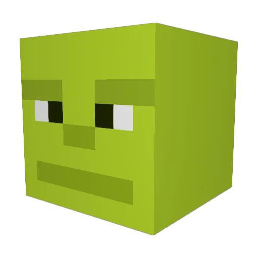 Colopech Minecraft avatar head, 3D render