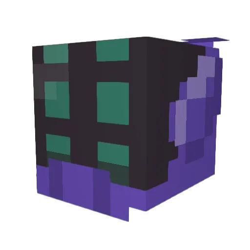 ColorCube Minecraft avatar head, 3D render
