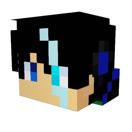 ColorGaming8457 Minecraft avatar head, 3D render