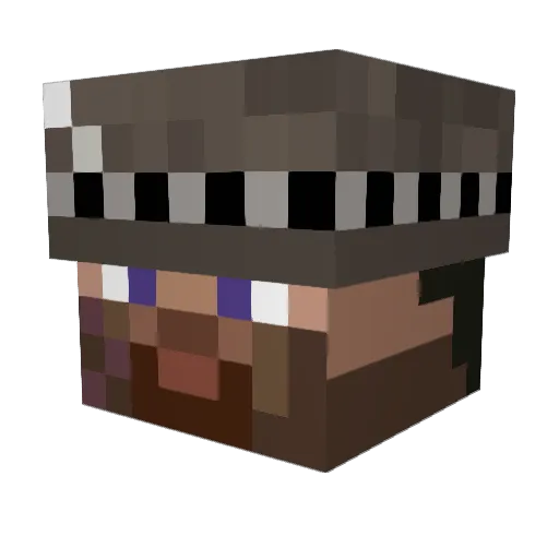 ColorStar Minecraft avatar head, 3D render