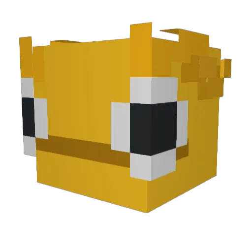 Coloradough Minecraft avatar head, 3D render