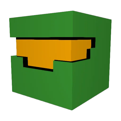 Colosaurus Minecraft avatar head, 3D render