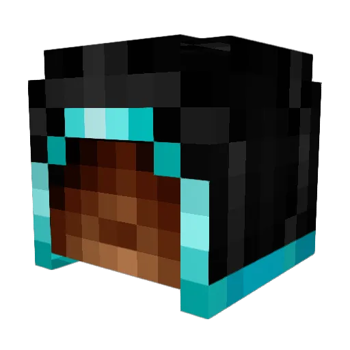 ColossalParadox Minecraft avatar head, 3D render