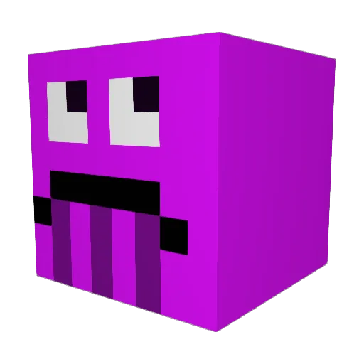 ColossalSplurge Minecraft avatar head, 3D render
