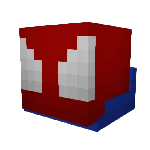 ColossalSquid13 Minecraft avatar head, 3D render