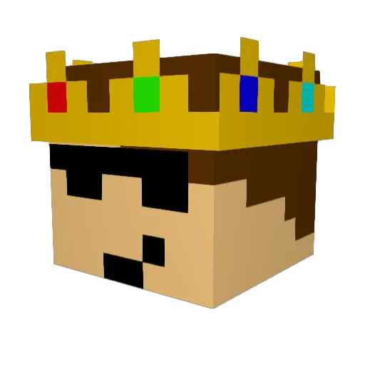ColoufulChaos89 Minecraft avatar head, 3D render