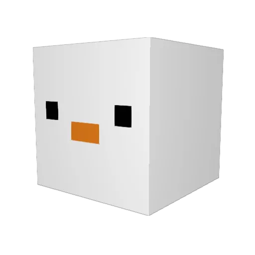 Colownut Minecraft avatar head, 3D render