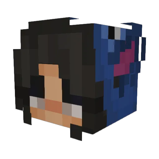Colsita Minecraft avatar head, 3D render